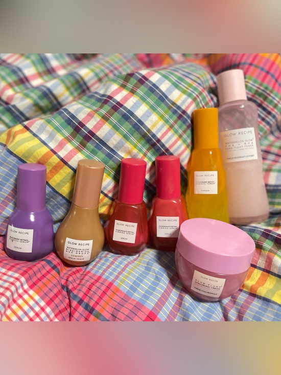 Glow Recipe Other - 7 Glow Recipe watermelon toner plum Pomegranate Serum moisturizer face set
